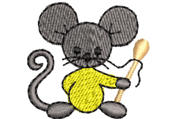 Cute Cartoon Mouse Embroidery Design Review