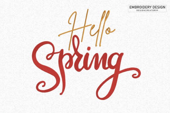 Hello Spring Embroidery Design Review