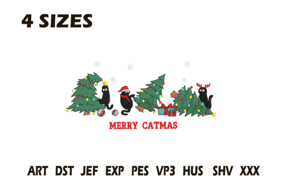 Merry Catmas Embroidery Design Review