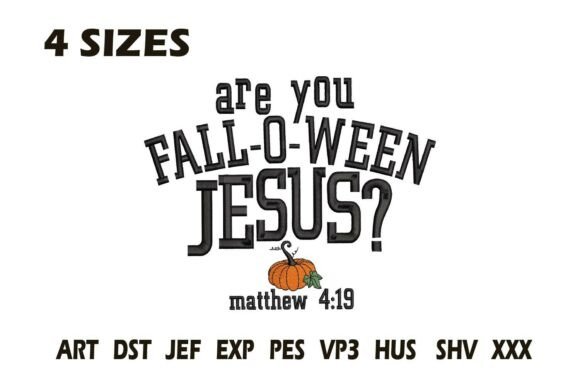 Review: Are You Fall-O-Ween Jesus Embroidery Design