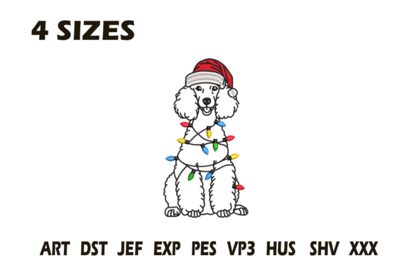Review: Christmas Poodle Embroidery Design for Holiday Sales