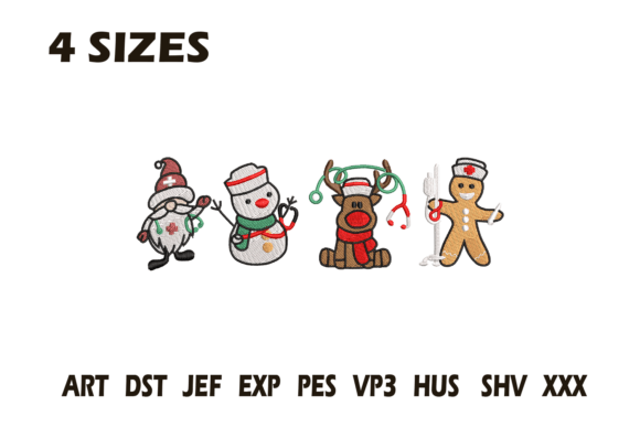 Review: Cute Christmas Characters Embroidery for Merch