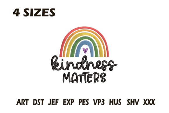 Review: Kindness Matters Rainbow Embroidery for Apparel