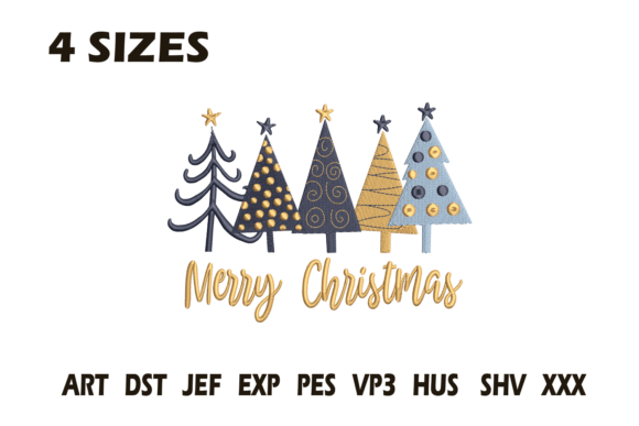 Review: Modern Christmas Trees Embroidery