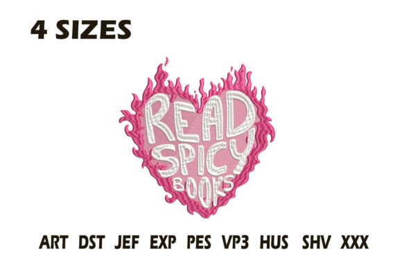 Review: Read Spicy Books Embroidery Design