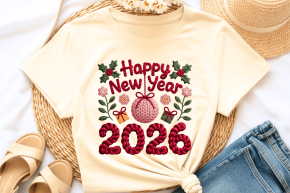Reviewing 2026 Happy New Year Knitted Embroidery