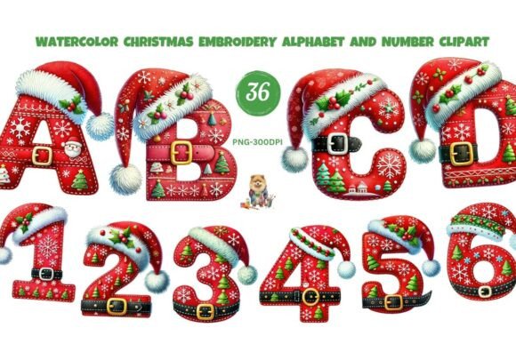 Reviewing Christmas Embroidery Alphabet Clipart for Boutique Apparel