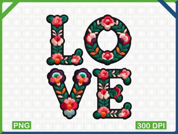 Reviewing Floral LOVE Embroidery Clipart for Holiday Sales