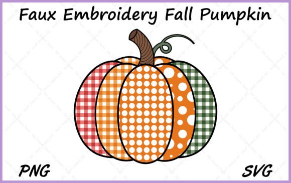 Reviewing the Autumn Patchwork Embroidery Pumpkin PNG