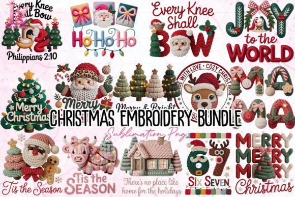 Reviewing the Christmas Embroidery Bundle PNG for Real Projects