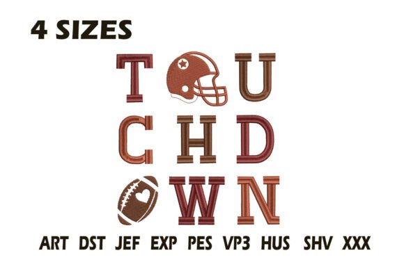 Reviewing Touchdown Football Embroidery for Custom Projects