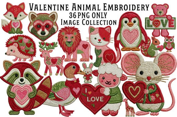 Reviewing Valentine Animal Embroidery Clipart